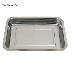 Plateau en acier inoxydable pour équipement de nail art, plateau dentaire, outils de manucure, plateau de rangement cosmétique, récipient pour faux ongles, fournitures et outils - Product Image 2