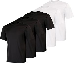เสื้อยืดคอกลมสีพื้นขายส่ง เหมาะสำหรับทั้งผู้ชายและผู้หญิง เสื้อยืดสำหรับเล่นกีฬา - Product Image 3