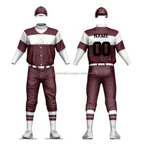 ชุดกีฬาเบสบอลสำหรับผู้ชายชุดเสื้อทีมออกแบบโลโก้ได้ตามต้องการ - Product Image 4