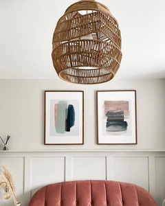 Trending Now Handwoven <b>Rustic</b> Seagrass Lampshade Eco-Friendly Lightweight Natural Pendant <b>Lighting</b> Indoor Home Decoration - Product Image 5