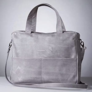 Maletín Bandolera de Cuero Genuino, Duradero, Ligero y Protector para Portátil, de Alta Calidad, Estilo Vintage, para Negocios - Product Image 1