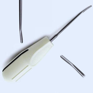 Élévateur dentaire manuel pour extraction radiculaire, chirurgie buccale, conforme MOL, manche blanc, 8 pièces, acier inoxydable allemand, par Dentavex - Product Image 6