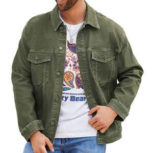 Winter <b>Jacket</b> <b>Custom</b> <b>Denim</b> <b>Jacket</b> for Men Solid Color 100 Percent Cotton Slim Fit Breathable Washed Fabric OEM ODM Manufacturer - Product Image 5