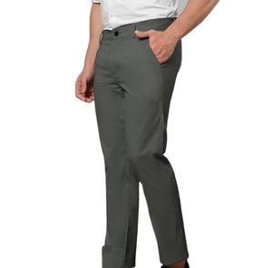 Cómodo y perfecto servicio Casual al aire libre Color blanco sólido Chinos pantalones Slim Fit hombres venta al por mayor Chinos pantalones transpirables - Product Image 6