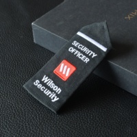 Écussons brodés personnalisés Écussons tissés rectangulaires de luxe pour vêtements Lavable Coudre Style Nom & Logo Badge Fournisseur