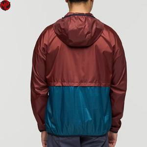 Colorblock <b>Men</b> Windbreaker <b>Half</b> <b>Zip</b> Hooded Anorak <b>Jacket</b> Lightweight Streetwear Outerwear for Autumn Sports <b>Jacket</b> - Product Image 6