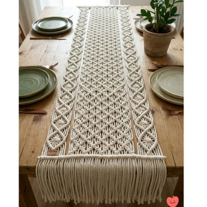 Meilleures ventes : Chemin de table bohème en macramé fait main pour la vente en gros, la décoration intérieure, la décoration de salle à manger, la mise en scène d'événements et les cadeaux - Product Image 1