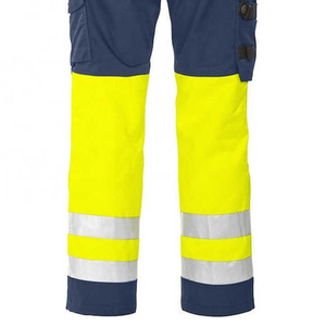Pantalon de travail réfléchissant haute visibilité de qualité supérieure avec poches cargo et bandes réfléchissantes - Product Image 3
