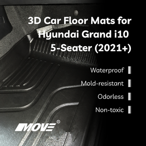 Tapetes de TPE para Hyundai Grand i10 2021+ a la Medida Para Toda Temporada de Alta Calidad y Durabilidad para Interior Hechos en Vietnam - Product Image 5