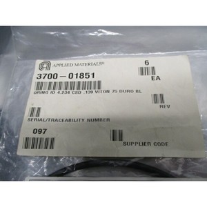 AMAT 3700-01851 Oring, ID 4.234 CSD .139 75 Duro - Equipo y Piezas de Semiconductores de Confianza de Marca Global - Product Image 1