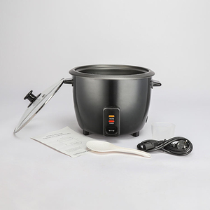 Electric Rice Cooker Stainless Steel 5L Mechanical <b>Control</b> Household Kitchen Appliance with Lid and Spoon 2.8L - Product Image 1