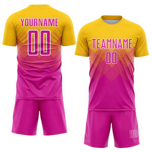 Conjuntos de Uniformes de Fútbol Personalizables, Ecológicos, Elásticos en Cuatro Direcciones, para Clubes y Equipos, Pantalones Cortos Transpirables, Ligeros, Estampados y Antibacterianos - Product Image 5