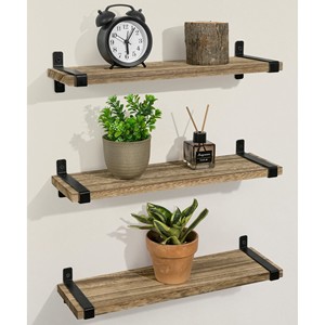 Natural Plywood Floating Wall <b>Shelves</b> Set | Modern Wooden <b>Shelf</b> Wholesale India - Product Image 3