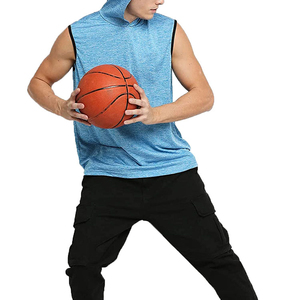Hooded Vest Casual Sportswear Design Ideal For Gym Workout Training <b>Men</b> <b>Sleeveless</b> Hoodies Lightweight Cotton Fabric Comfortable - Product Image 2