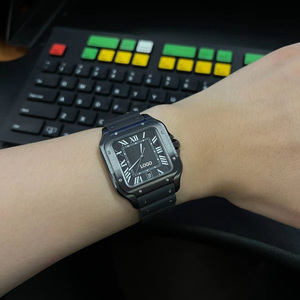 Reloj mecánico clásico de diseño de fábrica TW con correa de caucho negra, cristal de zafiro, automático, 40 mm, para hombre, resistente al agua, informal. - Product Image 3