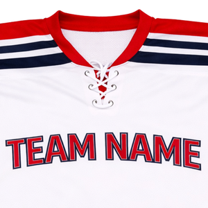 Jersey de Hockey Premium para Hombre |   Camiseta Deportiva Personalizada con Nombre y Número del Equipo, de Alto Rendimiento, 100% Poliéster, Absorbente de Humedad - Product Image 5