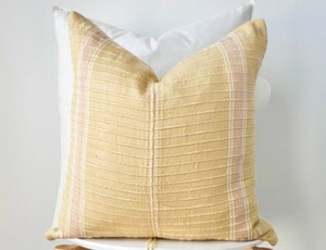 Funda de Cojín Boho a Rayas 100% Algodón con Flecos y Borlas, Fundas de Cojín Bohemias a Rayas de Algodón Tejidas a Mano con Flecos - Product Image 5