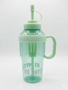 Eco-Friendly Cute Ice Cream Shaped Water <b>Bottle</b> with Handle and <b>Straw</b> for Kids Travel Gifts - Product Image 4