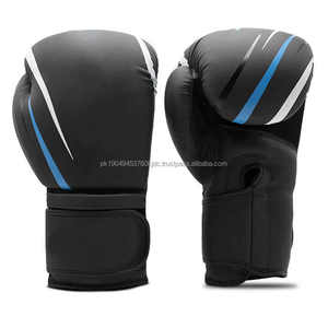 Guantes de boxeo de cuero de PU de piel de vaca auténtica multicapa de alta densidad, guantes impermeables para entrenamiento Muaythai y MMA - Product Image 1