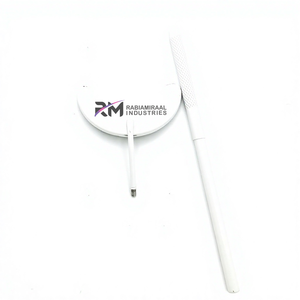 Moon Shape <b>White</b> Powder Coated Color Eyelash Extension <b>Mirror</b> Professional Lash Inspection <b>Mirror</b> Beauty Accessory Tool - Product Image 3
