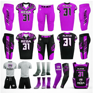 Premium Custom American Football Uniform Set Jersey Pants <b>Socks</b> Sublimation Reba Sports Team Kit - Product Image 1