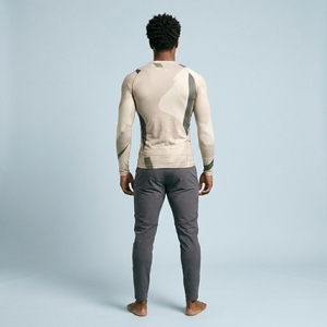 Custom Logo Men Compression Shirt Long Sleeve Sports Fitness Gym Running Tight Base Layer Top Quick Dry Moisture Wicking - Product Image 2