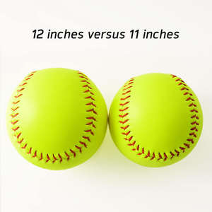 Ballons de softball en gros de 11 et 12 pouces en cuir synthétique PVC et noyau en liège PU pour l'entraînement au softball adulte - Product Image 2