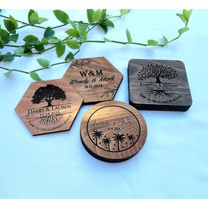 Posavasos de Madera de Fresno Hechos a Mano, Ecológicos, con Tapa y Cuchara, Patrones Variados Únicos, Venta al Por Mayor - Product Image 4