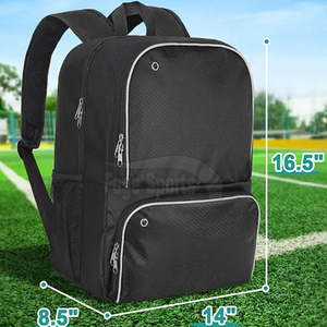 Multi-Compartment Sports <b>Backpack</b> Wholesale Soccer Ball Storage Bag with Shoe Compartment for Football <b>Training</b> Team Equipment - Product Image 5