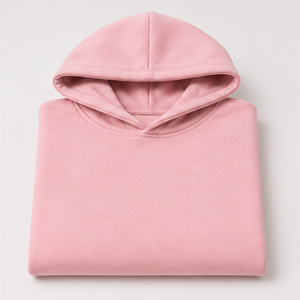 เสื้อฮู้ดผู้ชายสีชมพูพาสเทลแบบเรียบง่าย สวมใส่สบาย ไม่มีเชือกผูก ด้านหน้าเรียบ น้ำหนักเบา ผ้าคอตตอนเทอร์รี่ รุ่น MHOOD-0026 - Product Image 5