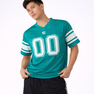 Maillot de football américain Y2K pour homme, qualité supérieure, coupe ample, en maille, imprimé par sublimation, manches courtes, pour acheteurs américains - Product Image 2