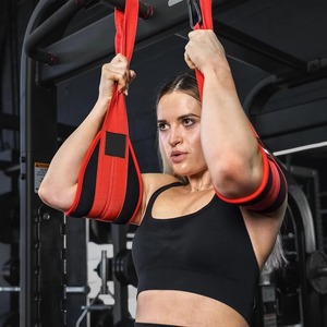 Heavy Duty Abdominal Slings Hanging Ab Straps <b>Pull</b> <b>Up</b> <b>Bar</b> Arm Support Belts Core Strength Training <b>Home</b> Gym Workout Gear - Product Image 5