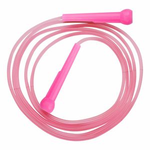 Corde à sauter rose en plastique 2,5 m portable unisexe pour exercice à domicile, type courant, non intelligente - Product Image 1