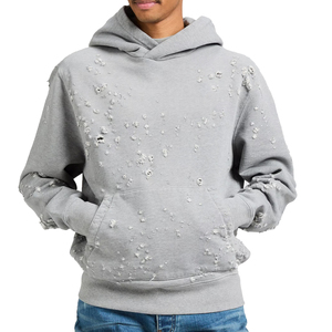 Nouveaux sweats à capuche déchirés pour hommes, vêtements décontractés pour l'hiver, sweats à capuche déchirés pour hommes en différents designs - Product Image 1
