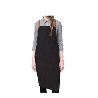 Delantal de lino vaquero de alta calidad, babero impermeable, cocina, peluquería, ropa de peluquero, modelo para niños, venta al por mayor, cocina, barbacoa, Chef