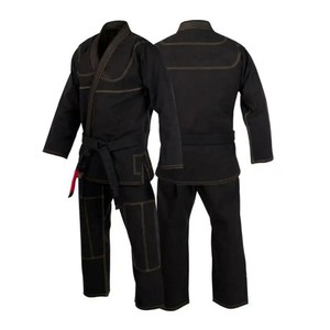 ชุดยิวยิตสู 100% ผ้าฝ้ายลายเพิร์ลวีฟ ปักโลโก้ตามสั่ง ชุดบีเจเจ สำหรับนักกีฬายิวยิตสูมืออาชีพ ชุดกิโมโนศิลปะการต่อสู้ รับผลิตแบบ OEM - Product Image 3