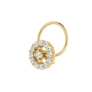 Ajretail 0.14 Carat Natural <b>Diamond</b> <b>Nose</b> Pin-HI Color VS-SI Clarity - Product Image 4