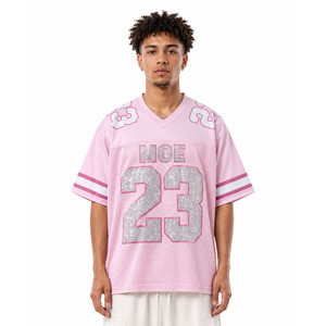 Jersey de Fútbol Americano Unisex de Lujo con Pedrería, Personalizado, Talla Grande, Uniforme de Equipo con Malla Adornada, Proveedor OEM al por Mayor - Product Image 1