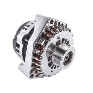 Alternateur chromé LS Truck 220A AD244 avec connecteur 4 broches compatible avec Chevrolet Silverado et GMC Sierra 4.8 5.3 6.0 (1999-2006) - Product Image 1