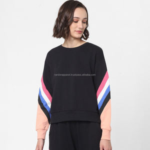 Pull à col montant en coton doux sur mesure Nardon Apparel, streetwear, sweat-shirt à col rond pour femme - Product Image 4