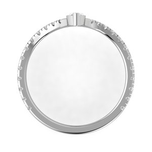 High demanding wedding <b>ring</b> with customised size and design made up of high quality silver for engagement - Product Image 4