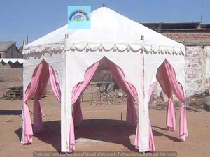 SHREE SIDHI VINAYAK <b>TENT</b> EXPORT Luxury Pagoda Marquee Canopy <b>Tent</b>-Cotton Double Layer MSI <b>Frame</b> Fire Retardant Three-Season - Product Image 2
