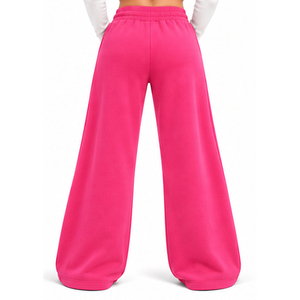 <b>Womens</b> Flared Fleece Pants Wide Leg <b>Trousers</b> Custom Casual Sweatpants Wholesale Manufacturer Supplier OEM ODM Private Label Wear - Product Image 3