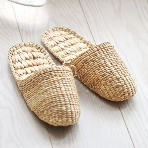 Pantuflas de Jacinto de Agua de Vietnam, Calzado de Fibra Natural Tejido a Mano para Uso Diario en el Hogar - Product Image 4