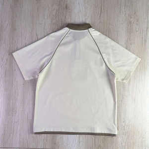 Polo de Manga Raglán para Hombre con Cuello Ribeteado en Contraste 2026, Color Marfil y Rosa, Estilo Minimalista, Ropa Casual Elegante de Alto Rendimiento HD - Product Image 2