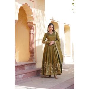 LIKSHA PREMIUM READYMADE ROBE AVEC SET-LC-1091 DUPATTA - Product Image 3