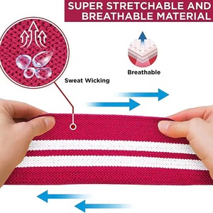 Genouillères tricotées avec bandes en maille respirante Protection toutes saisons Fermeture auto-agrippante - Product Image 3