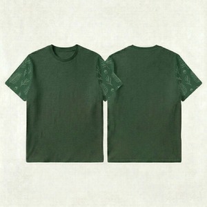 Camiseta Lisa para Hombre, Manga Corta, Teñida, Color Sólido, Clásica, Básica, Venta al por Mayor en EE. UU. - Product Image 1