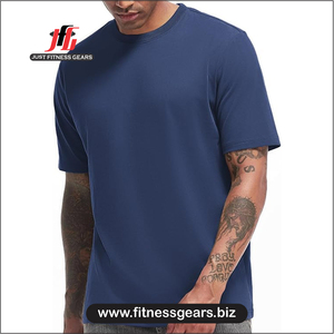 เสื้อยืดแขนยาวผู้ชาย JUST FITNESS GEARS สไตล์วินเทจ แห้งเร็ว ระบายอากาศได้ดี ผลิตจากโพลีเอสเตอร์/คอตตอนผสม น้ำหนัก 210 กรัม ทรงปกติ - Product Image 2