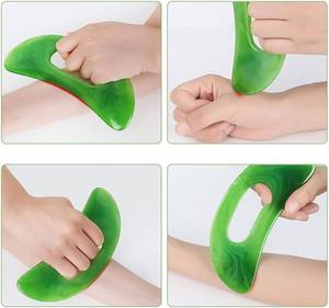 ขายส่งเครื่องมือขูดกัวซาเรซิ่นคริสตัลเพ้นท์มือแบบกำหนดเองเป็นมิตรกับสิ่งแวดล้อม FAIZA CRAFT สำหรับนวดหลังและระบายน้ำเหลือง - Product Image 1